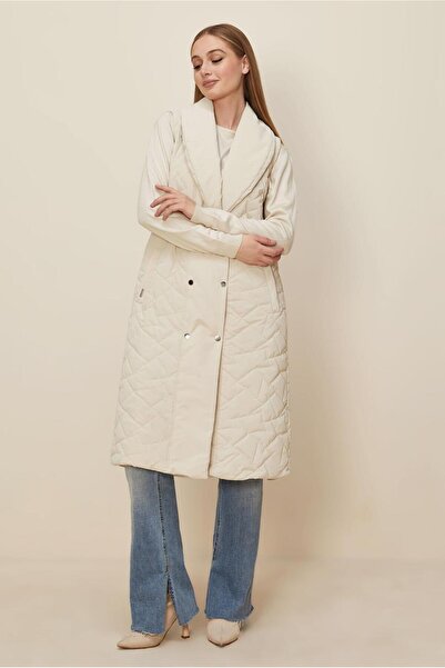 Alvina Quilted Vest with Drawstring Detail 46148