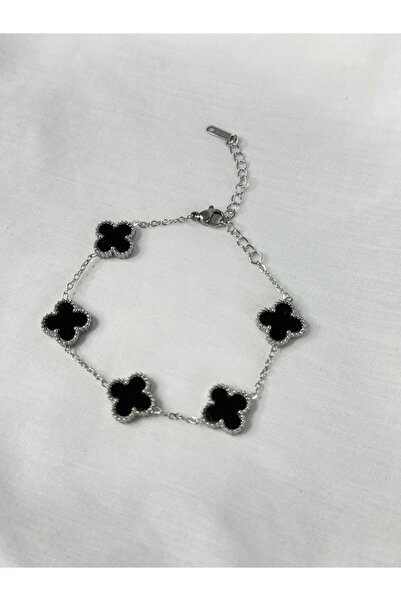 fashıon jewerly سوار من الفولاذ على شكل سلسلة من الفولاذ مكون من 5 قطع باللون...