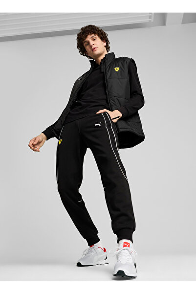 Puma 62704201 Ferrari Race MT7 Vest Siyah Regular Fit Düz Erkek Yelek