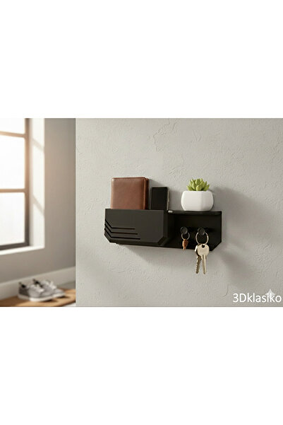 3Dklasiko Modern Antre Organizeri - Duvar Tipi Anahtarlık, Cüzdan ve Telefon ...