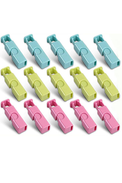 RAWAID Squeeze Bread Bag Clips,Bread bag clinch,Food Bag Cinch Clips,Assorted Color,15 Pack