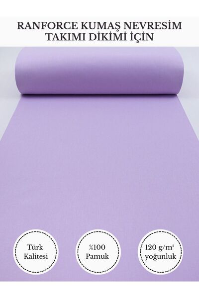 FabricMarket Ranforce Fabric for Sewing Quilts – 100% Cotton, 240 cm × 100 Cm, Plain Dyed