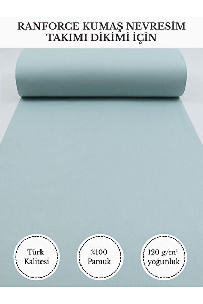 FabricMarket Ranforce Kumaş Nevresim Dikimi Için – %100 Pamuk, 240 cm × 100 C...