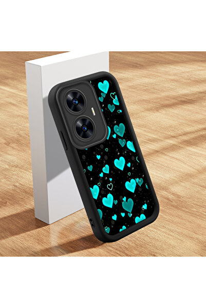 Hontinga حافظة هاتف من السيليكون الناعم المتوافقة مع هاتف Realme C55 مضادة لل...