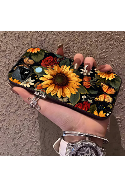 Hontinga حافظة هاتف متوافقة مع هاتف Realme C21، حماية للكاميرا، ظهر صلب مضاد ...