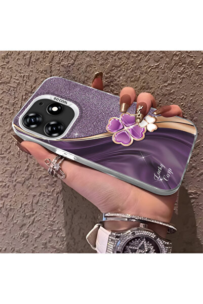 Hontinga حافظة هاتف Tecno Spark 10 Pro 4G متوافقة مع الهاتف، ذات ظهر صلب ومضا...