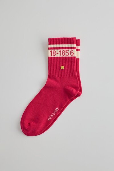 BONY SOCKS Women's Striped Socks Pink