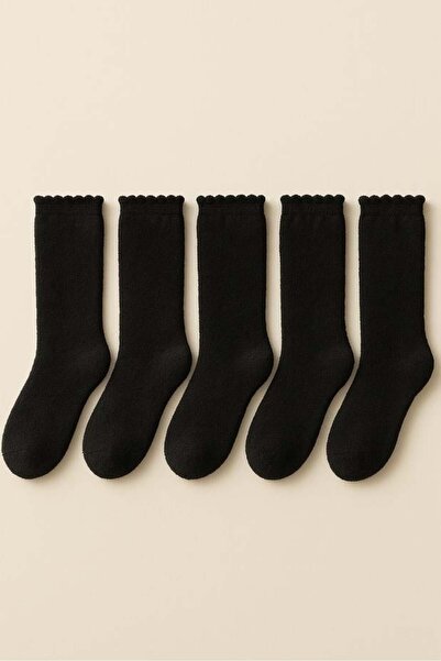 BONY SOCKS Women's 5-pack basic ankle socks - black