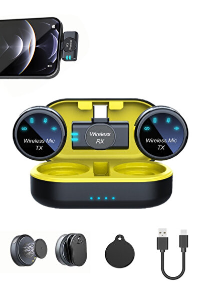 KADIP ميكروفون صغير مغناطيسي صغير الحجم مزود بخاصية تقليل الضوضاء، متوافق مع ...