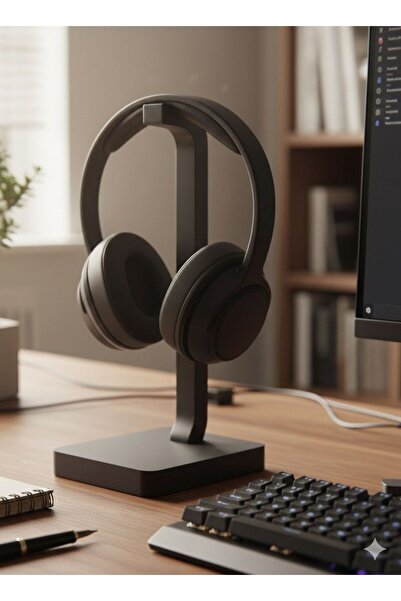 BB Craft Modern Siyah Kulaklık Standı