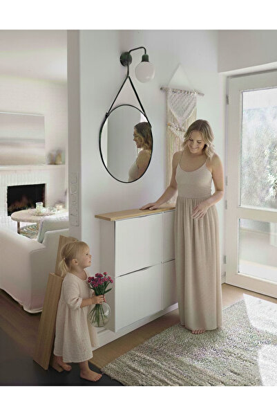 Modüler Ekipman 100% Natural Pine Wood Solid Decorative Shelf Above Plastic S...