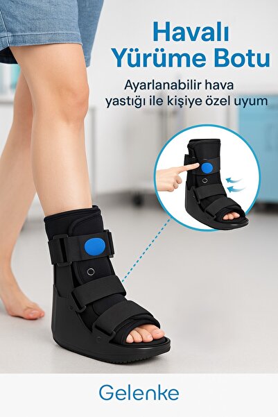 Gelenke Kısa Ortopedik Walker Yürüme Botu – Ayak Bileği Burkulması, Kırık Son...