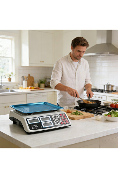 Sumkyle ميزان حاسوبي سعة 40 كجم، ميزان حاسوبي رقمي مصنوع من الفولاذ المقاوم ل...