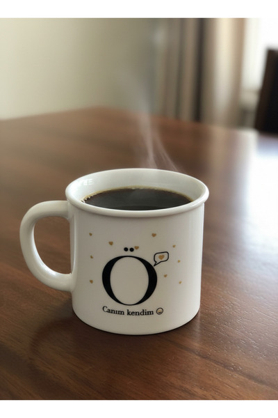 Elista Porcelain Mug with Letters 250 ml Ö