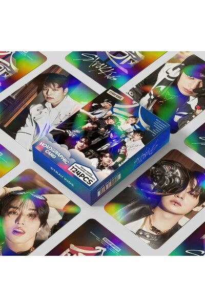 Kpop Dünyasi STRAY KIDS '' Hop '' Çift Yön Baskılı Hologramlı/Lomo Card Seti ...
