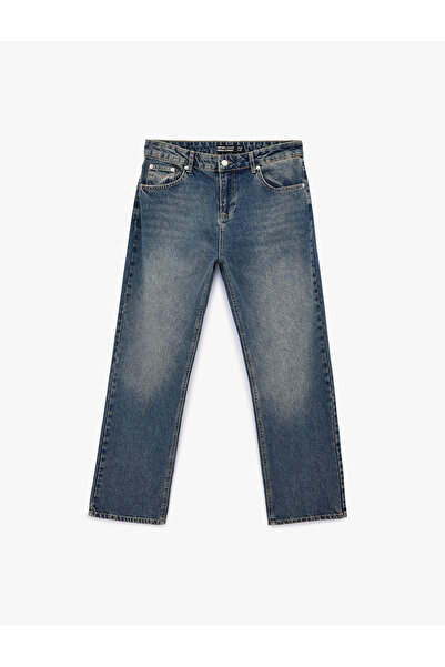 Koton Normal Bel Vintage Straight Fit Jean Pants