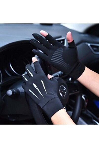 Generic UV Protective Fishing Gloves, 2-Finger Gloves Sun Protection