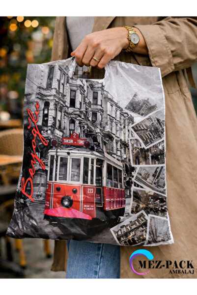 MEZ-PACK 3 NO BEYOĞLU DESEN 33X45 EBATINDA TAKVİYELİ POŞET