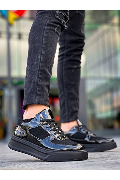 Zapatos KB-X8 Pantofi sport pentru bărbați, cu șireturi, din piele lăcuită, R...
