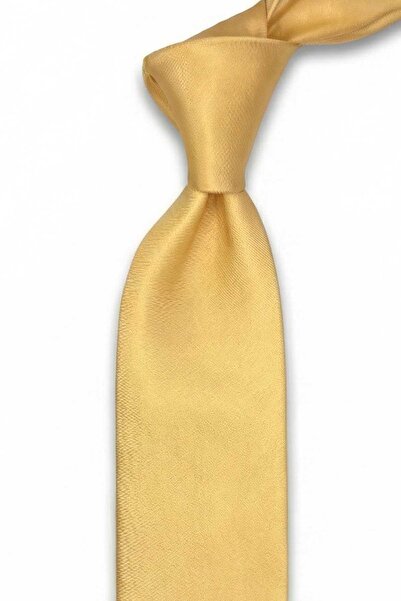 Kravatkolik ربطة عنق من الحرير الإيطالي باللون الأصفر على طراز تيزاريلا IK2156