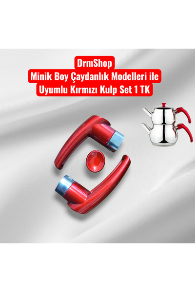 shopdrm DrmShop Minik Boy Çaydanlıklar İle Uyumlu Kulp Takımı Üst : 8 cm - Al...