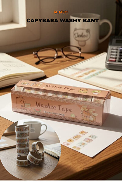 ALLStore CAYBARA(KAPİBARA)WASHY BANT 10 ADET