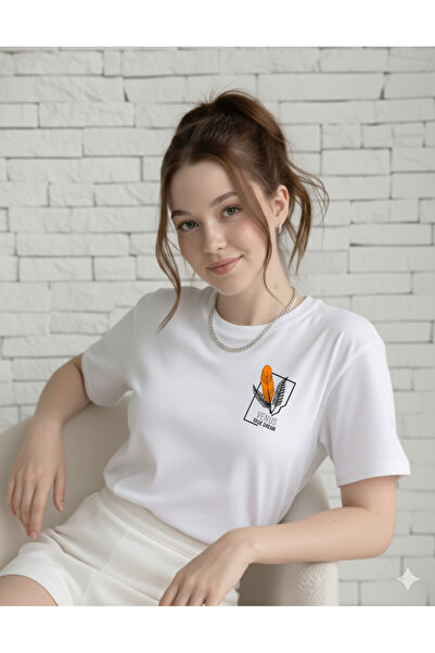 FAVORİST Venus Printed Women's Cotton Crew Neck Tshirt