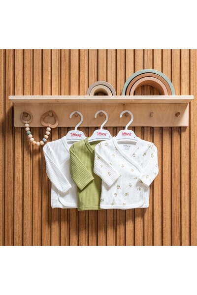 Tiffany Baby Green Plant Theme 3'lü Zıbın Set 48078