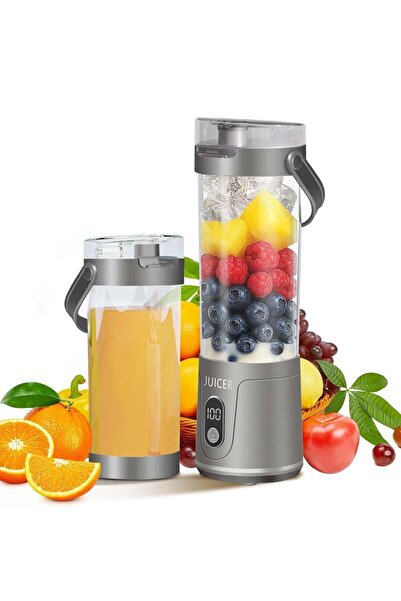 Generic Portable blender, 12 blades, 600ML, long-lasting rechargeable USB-C juicing cup