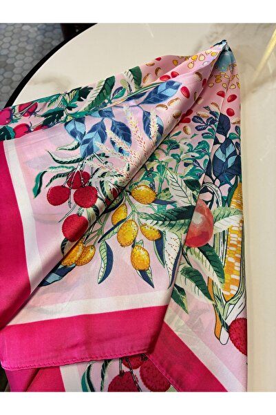 Miltonia Eșarfă cu flori roz 70x70 cm