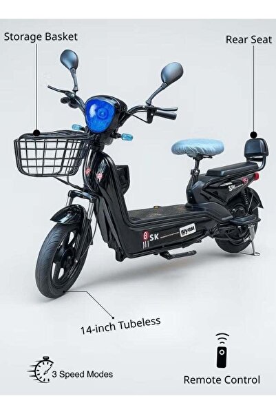 squar eofjoy Electric Scooter | Electric Scooter for Adults | 48V Electric Bike with Remote Control