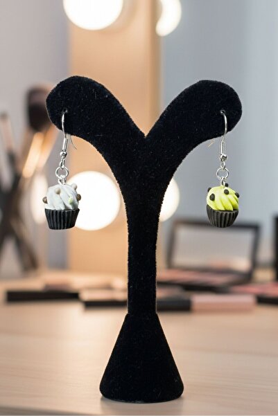 Uretti - Pınar 2572 0340 Handmade Cupcake Figured Earrings