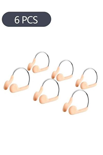 generic3 6-Piece Silicone Nose Plugs Swimming Nose Clips