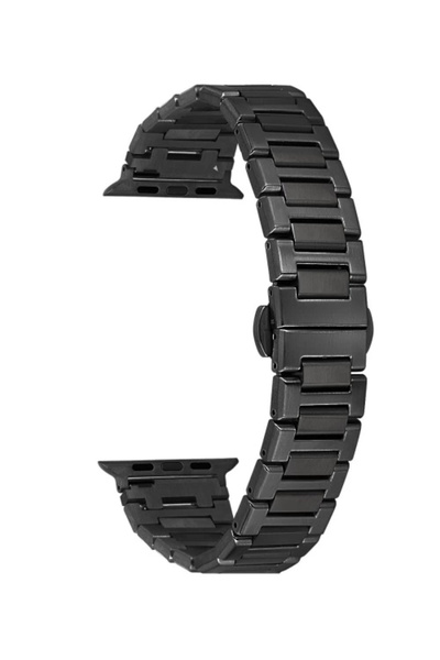 FERRO سوار الساعة الذكية من الفولاذ الأسود FSWMK1006-G