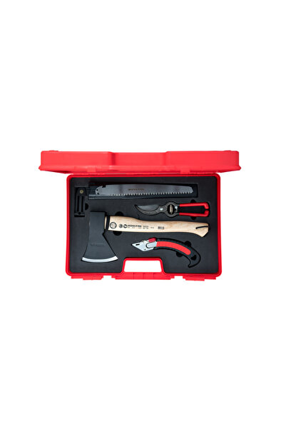 İzeltaş Doğada Seti | Balta, Katlanır Budama Testeresi ve Bağ Makası Takımı