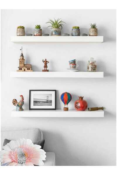THAD DESIGN 3 lü duvar rafı
