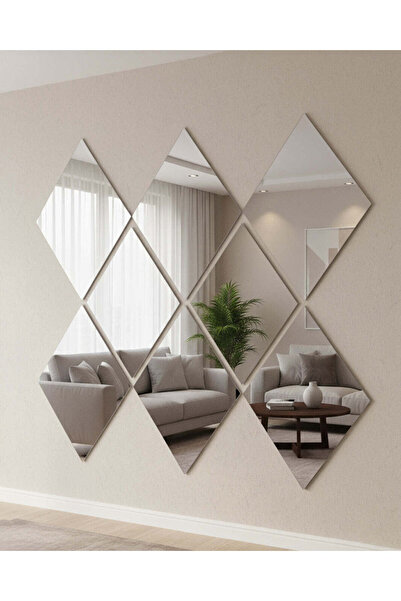 REDTAG Silver Decorative Wall Mirror Set (9 Piece)