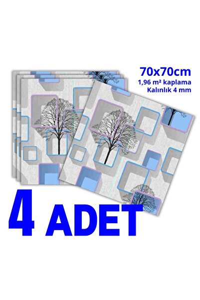 HORECA MARKET 3D Kendinden Yapışkanlı Duvar Kağıdı Strafor Köpük 70x70 Cm 8 A...