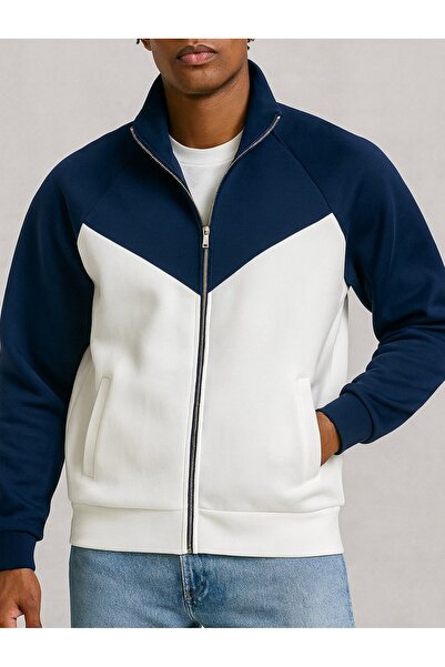 AMAZING CRASH Garnili Tam Fermuarlı Hırka Sweatshirt