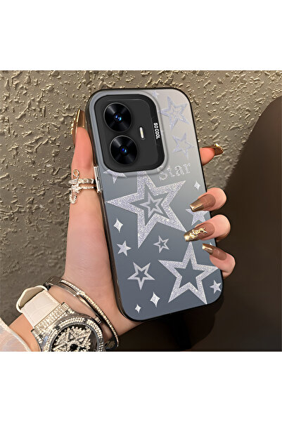 Hontinga حافظة متوافقة مع هاتف Realme C55، حافظة هاتف صلبة مضادة للسقوط، ستار