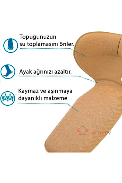 KirazEv 2 Çift Topuk Vurma Önleyici Ve Daraltıcı Ayakkabı Pedi Sünger Ayakkab...