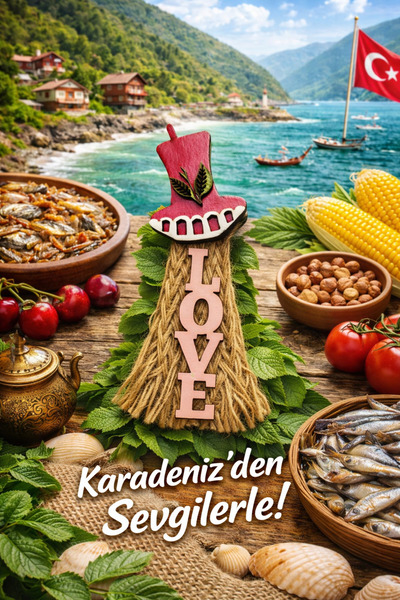 seymenbıçakçılık Karadeniz Hatırası Magnet | Trabzon & Yöresel Figürlü Otanti...