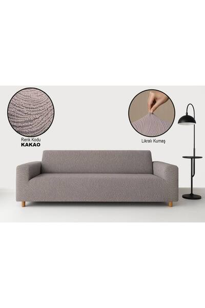 Bella Home JAKAR SU YOLU ЛІКРАЛЬНИЙ ЧОХОЛ ДЛЯ 3-МІСНОГО КРІСЛА КАКАО