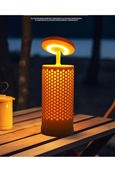 SHUFA GLAMPING Taşınabilir & Asılabilir Teleskopik LED Kamp Lambası Çok Fonks...