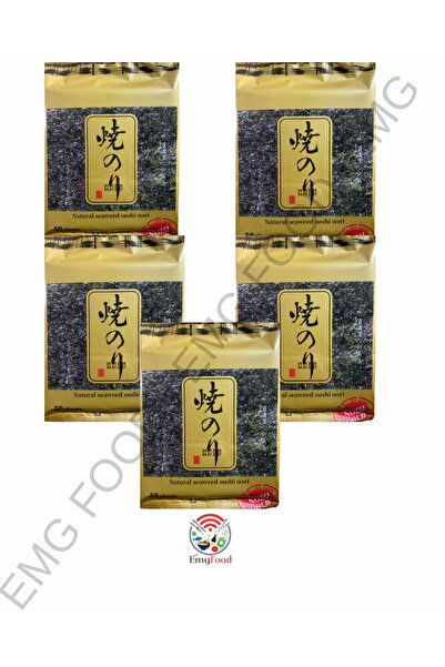 SEA FOOD Sea Wandobada SeaFood Sushi Yaprak Yosun Yaki Nori 50 Yaprak Gold 13...