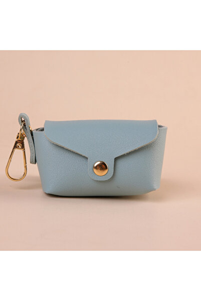 Choice4 blue Portable Dog Poop Bag Organizer Stylish Pet Bag Holder Leather Pet Poop Bag Holder With Dispens