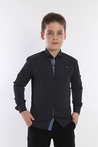 PASSERO PATTERNED KIDS SHIRT