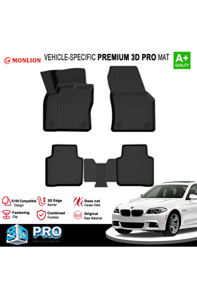 Monlion Bmw 5 Serisi F10 3D Pro Havuzlu Paspas 2013-2016