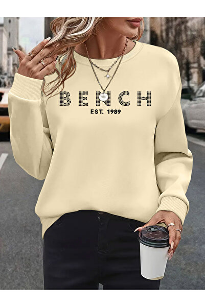 MODAVİBE Ženska majica sa dizajnom klupe Štampano Čupkani materijal veće veli...