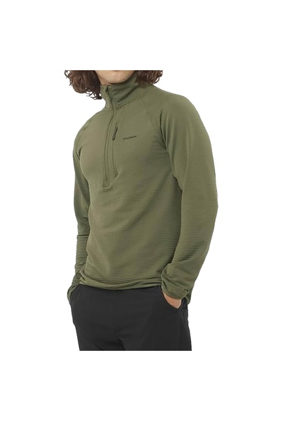 Salomon Essential Lightwarm Erkek Yeşil Fleece ERKEK FLEECE LC2444500